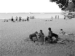 Playing in the Sand by Lake Michigan Playing in the Sand by Lake Michigan