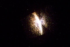 Projection of a movie onto the Planetarium dome Projection of a movie onto the Planetarium dome