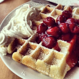 Waffle from Cafe Vux